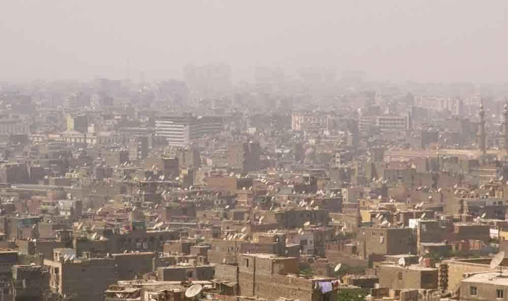 Esmog en Cairo, Egipto