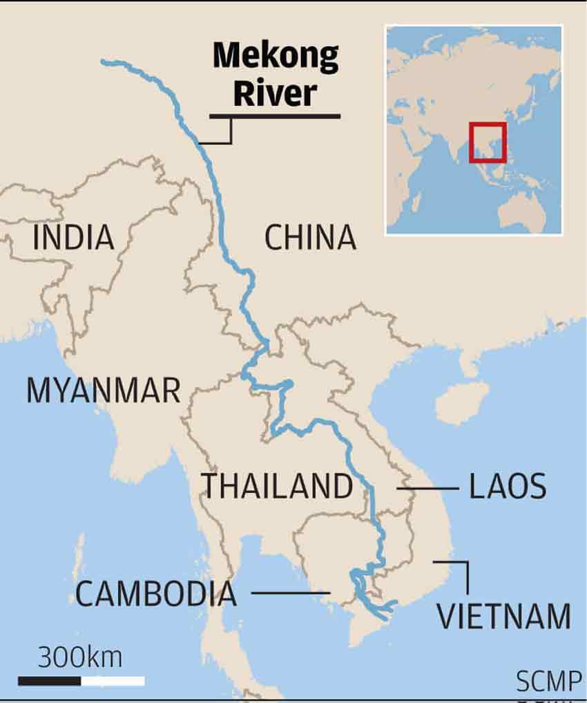 Mapa del Río Mekong