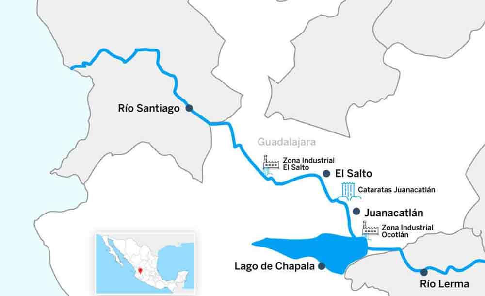 Mapa del Río Santiago