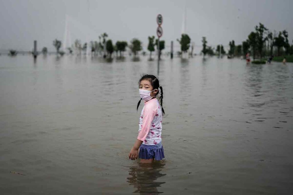 Inundación alrededor del Río Yangtze